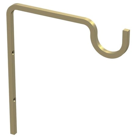 NATIONAL HARDWARE Long Utility Hook, 71516 in L, 9 in H, Steel, Brushed Gold, Screw, Wall Mounting N275-508